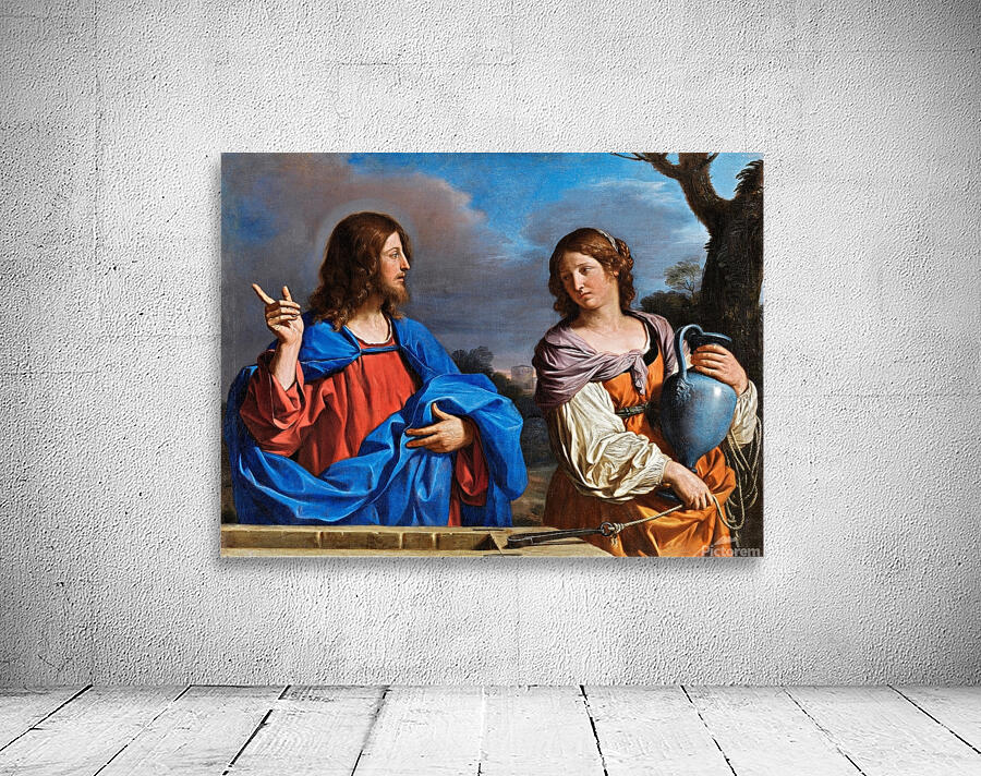 Jesús Y La Samaritana En El Pozo [C. 1640] by Guercino [1591–1666] Wall Preview