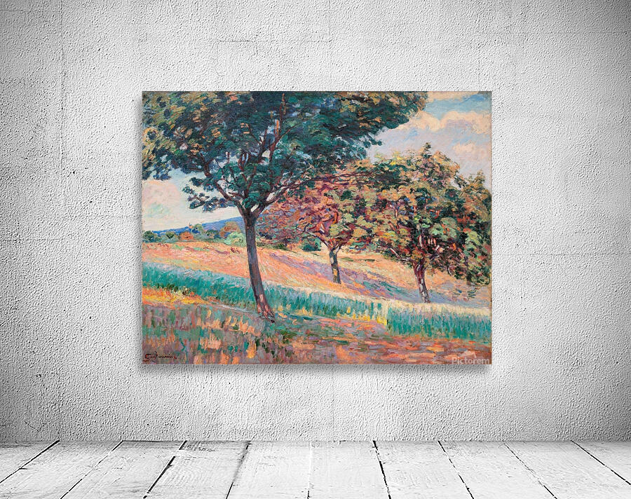 Verger à la lisiere d’un bois à Saint–Cheron [1893] by Armand Guillaumin [1841–1927] Wall Preview