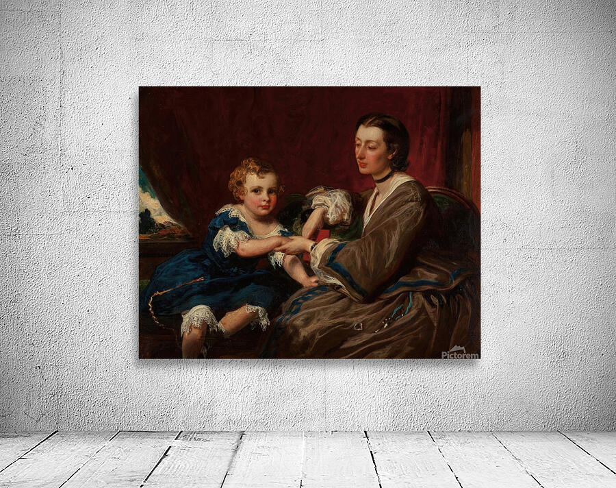 A Mother and Daughter by James Sant [1820–1916] Wall Preview