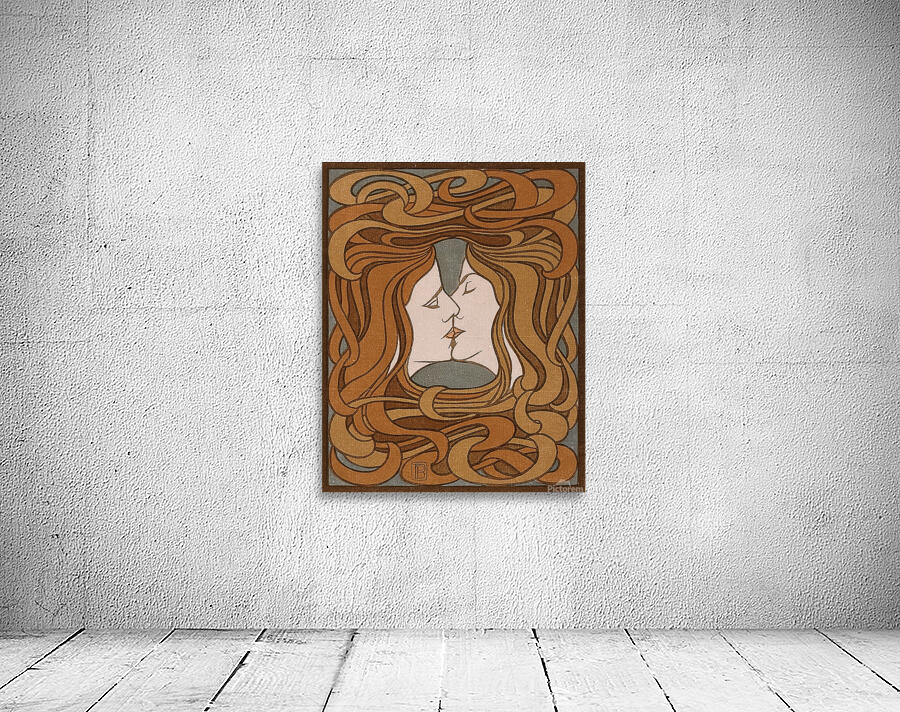 The kiss [circa 1898] by Peter Behrens [1868–1940] Wall Preview