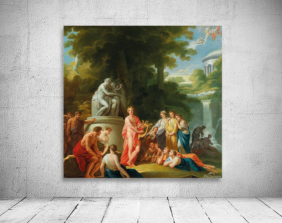 Apollo amongst the Shepherds. A ‘study’ for the former Burgtheater. Vienna by Heinrich Friedrich Füger [1751–1818] Wall Preview