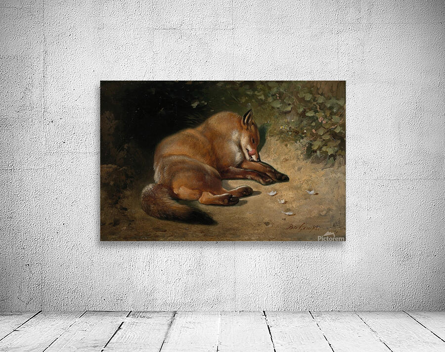 After the meal [1846–1879] by Bernard te Gempt [1826–1879] Wall Preview