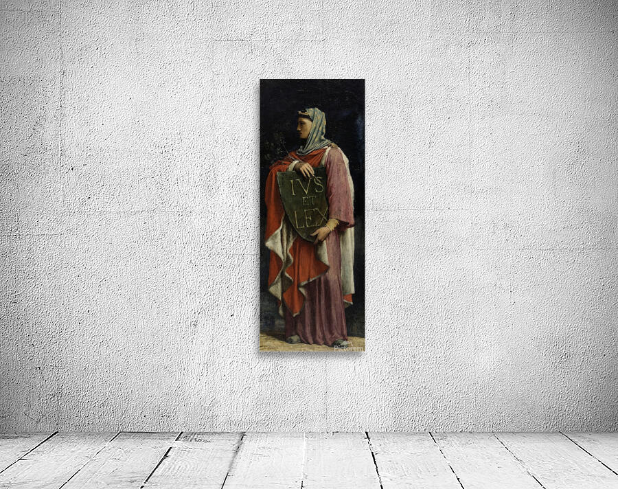 Le Droit Ecrit [1881] by Jules Elie Delaunay [1828–1891] Wall Preview