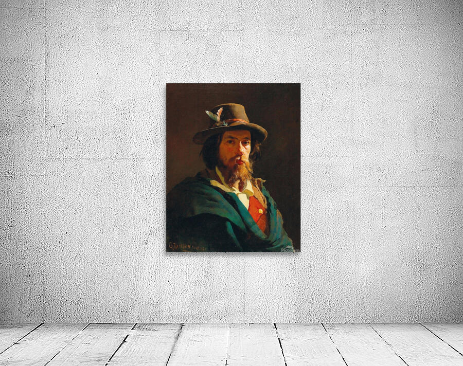 Portrait of a man by Giuseppe Barison [1853–1931] Wall Preview