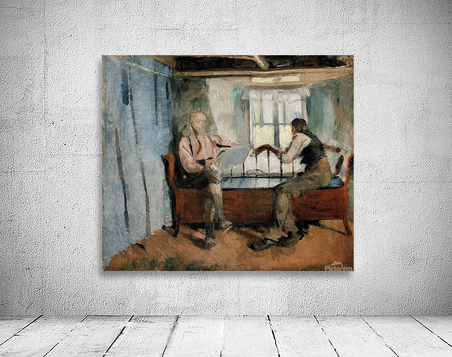 Farm Interior. Knabberud in Bærum [1886] by Harriet Backer [1845–1932] Wall Preview