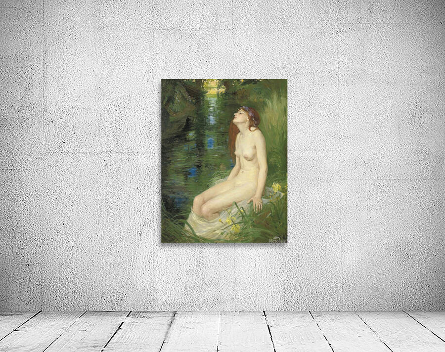 A nymph beside a pool [1910] by Reginald Granville Eves [1876–1941] Wall Preview
