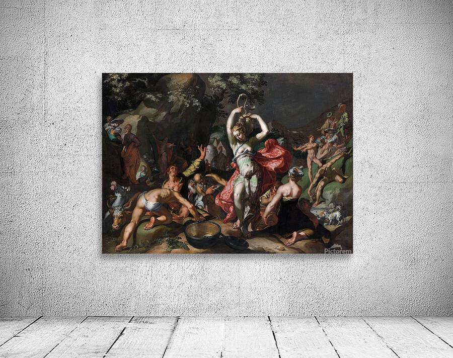 Moses Striking the Rock [1596] by Abraham Bloemaert [1564–1651] Wall Preview