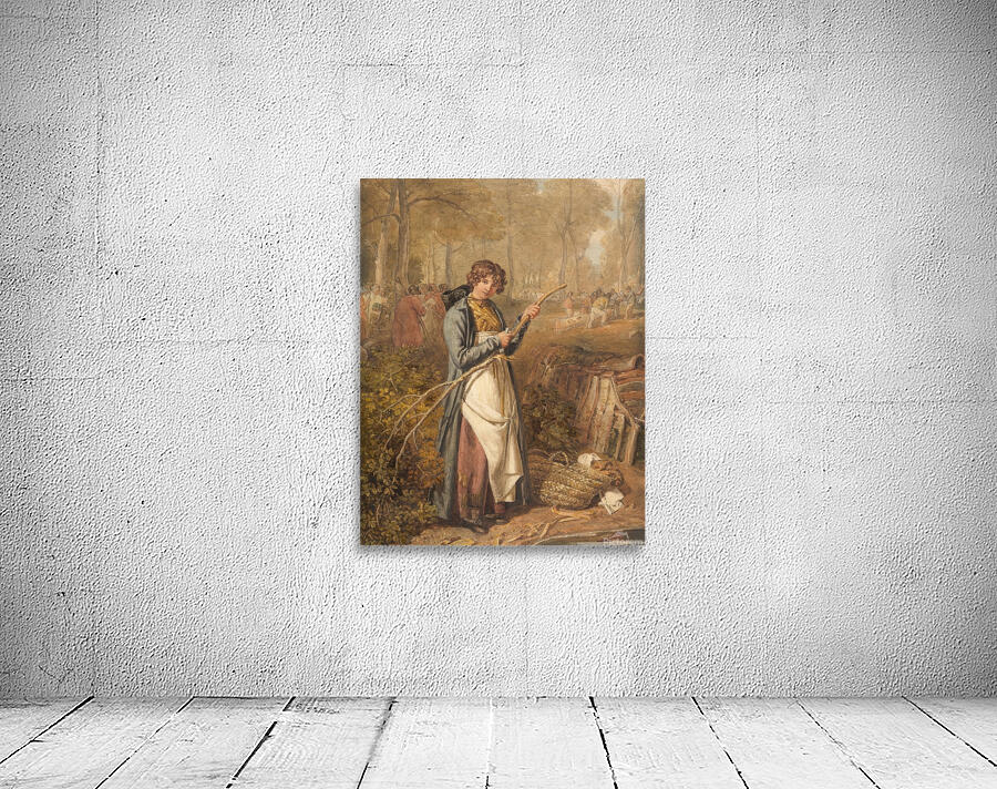 Barking Timber in Wychwood Forest. Oxfordshire [1818] by Joshua Cristall [1765–1847] Wall Preview