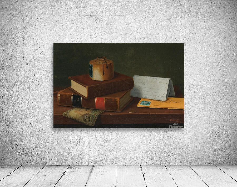 Still Life With Letter To Mr. William Taggart. Esq. [1878] by William Michael Harnett [1848–1892] Wall Preview