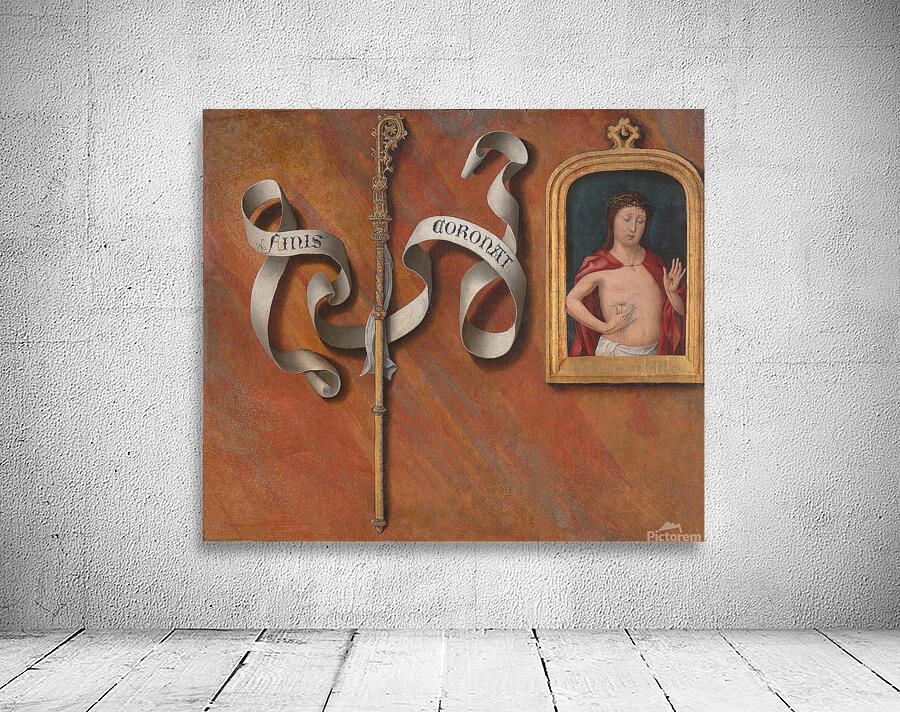 Trompe–l’oeil with Painting of The Man of Sorrows [ca. 1514–15] by Bernard van Orley [1492–1542] Wall Preview