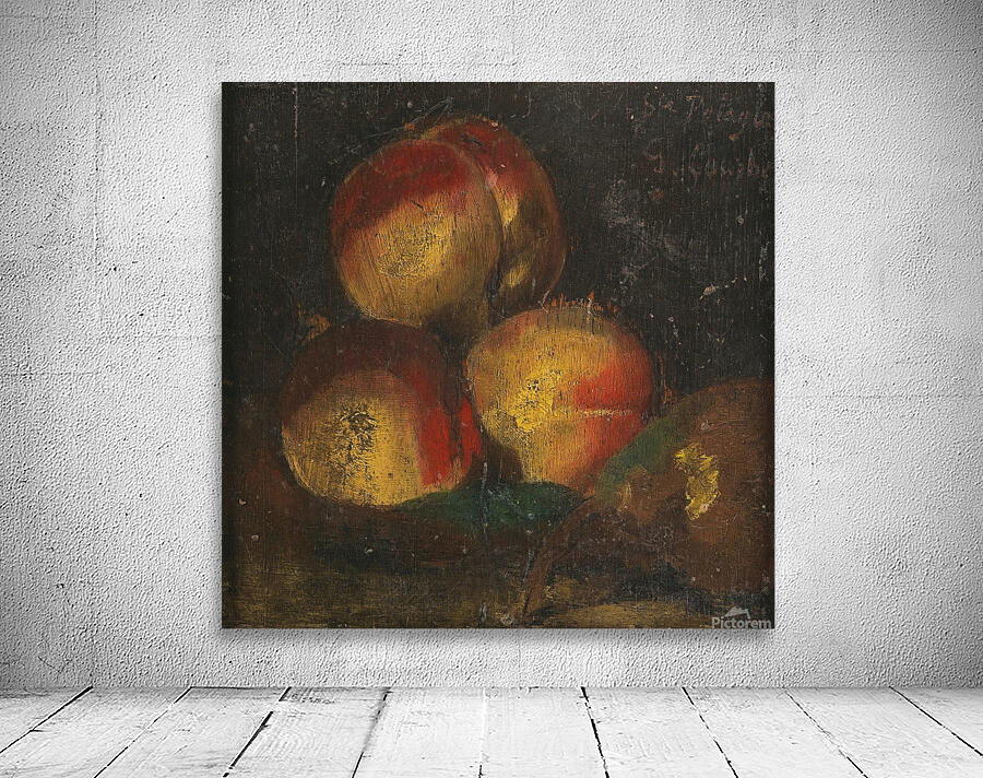 Nature Morte Aux Trois Peches Et A La Poire [1871] by Gustave Courbet [1819–1877] Wall Preview