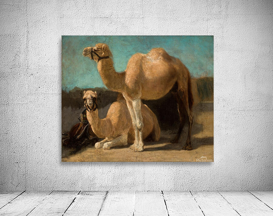 Two Camels [1853–1854] by Henryk Rodakowski [1823–1894] Wall Preview