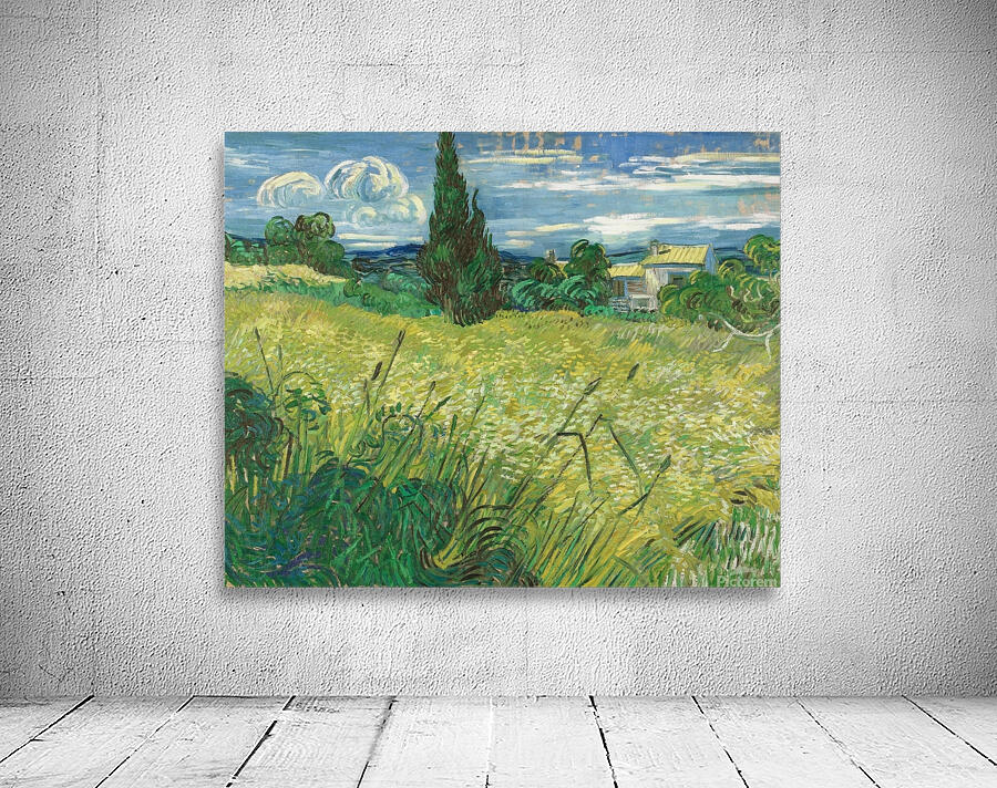 Green Field [1889] by Vincent van Gogh [1853–1890] Wall Preview
