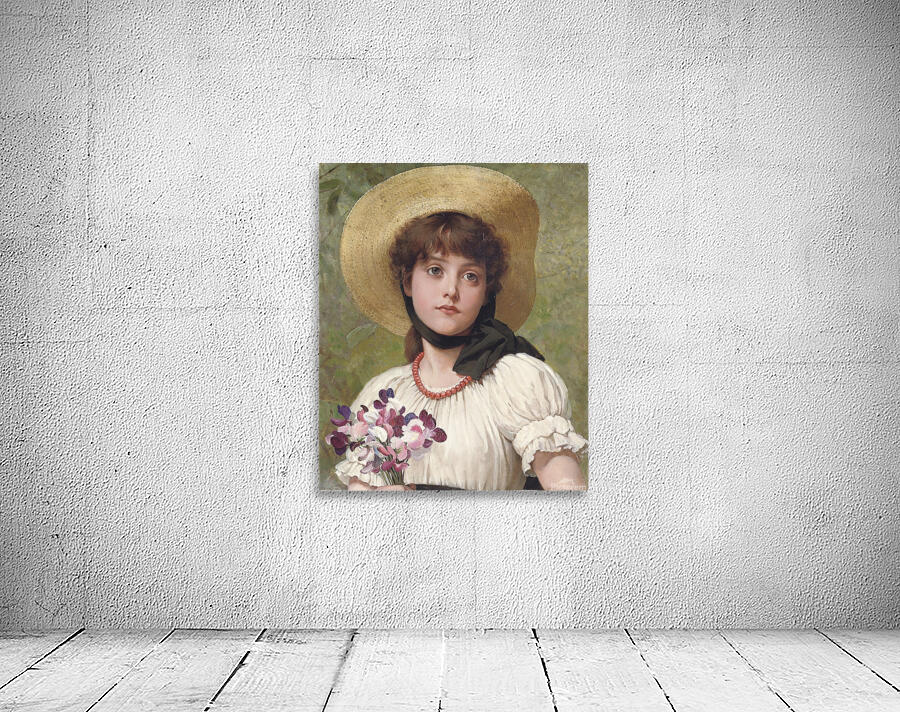 Sweetpeas by George Dunlop Leslie [1835–1921] Wall Preview