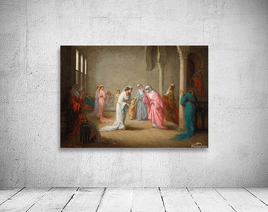 A Visit. A Harem Interior by Henriette Browne [1829–1901] Wall Preview