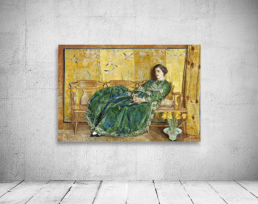 April. [The Green Gown] by Childe Hassam [1859–1935] Wall Preview