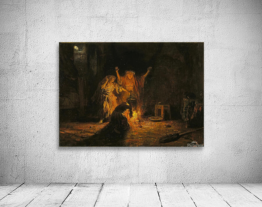 The Witches in Macbeth [c. 1841–1842] by Alexandre–Gabriel Decamps [1803–1860] Wall Preview