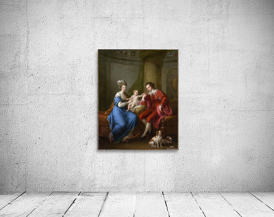 Edward Smith Stanley. Twelfth Earl of Derby. With His First Wife. Lady Elizabeth Hamilton and Their Son. Edward Smith Stanley [ca. 1776] by Angelica Kauffmann [1741–1807] Wall Preview