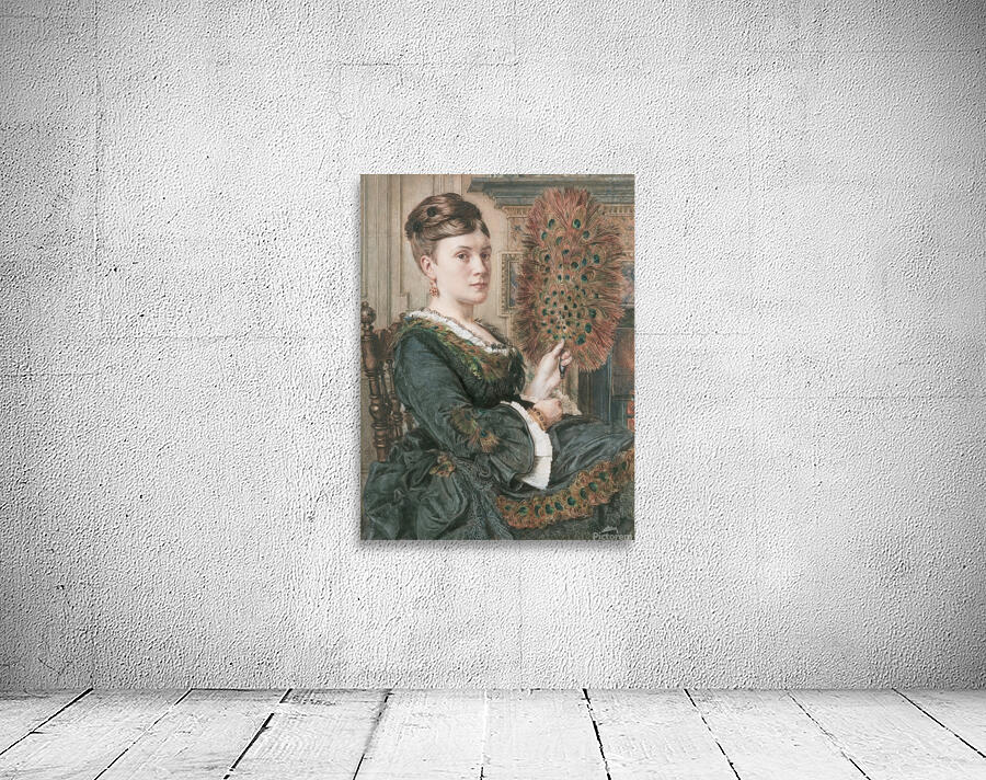 The Peacock Fan by Edward John Poynter [1836–1919] Wall Preview