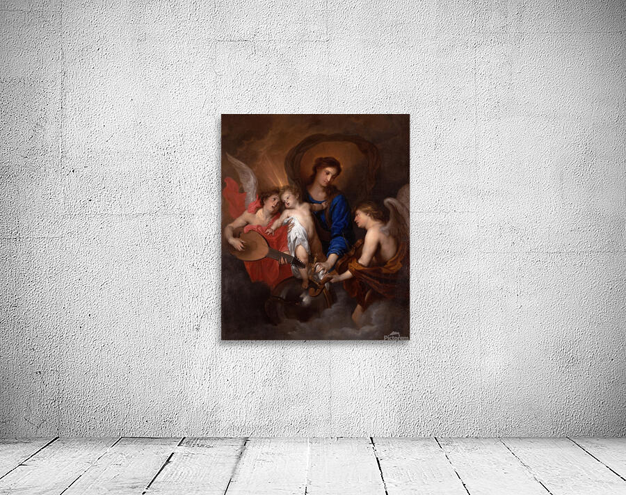 Virgin and Child with Music–Making Angels [ca. 1630] by Anthony van Dyck [1599–1641] Wall Preview