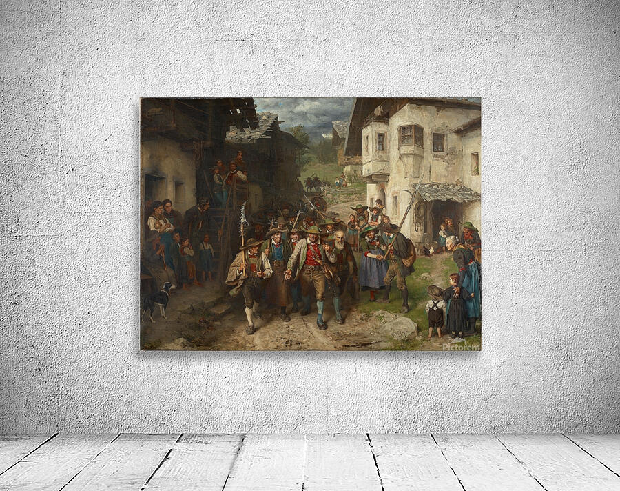 Das letzte Aufgebot [1874] by Franz von Defregger [1835–1921] Wall Preview