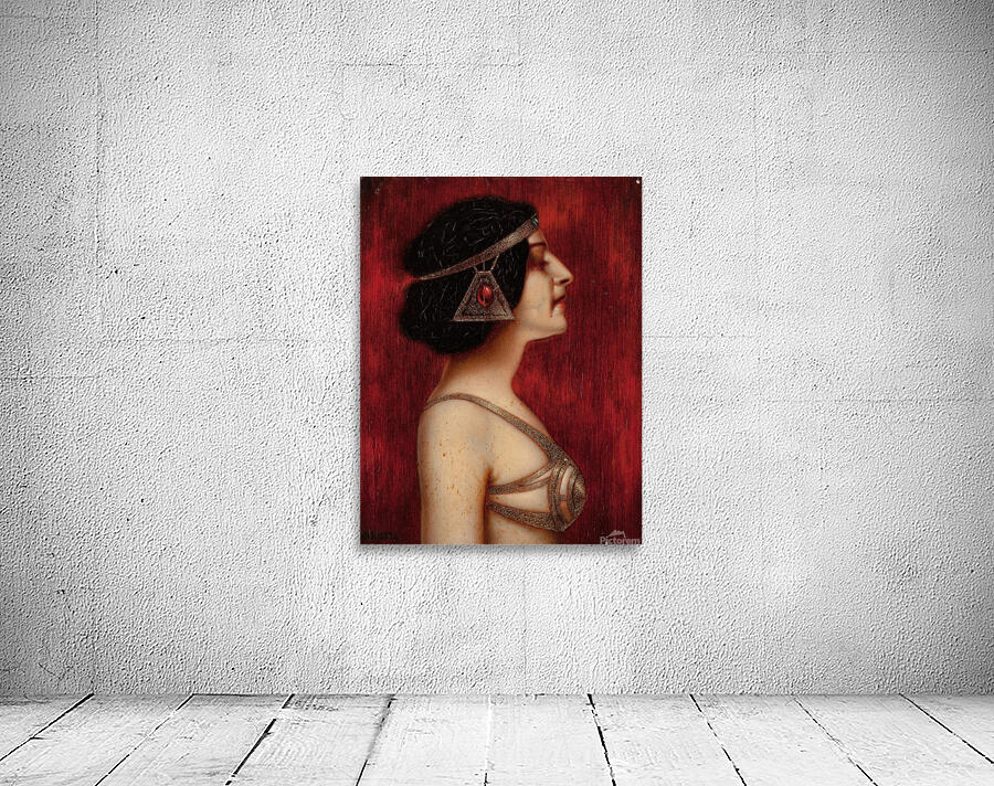 Salome [Woman in Profile in Oriental Jugendstil Costume] [circa 1910] by Ernst Seidl [19th–20th Century] Wall Preview