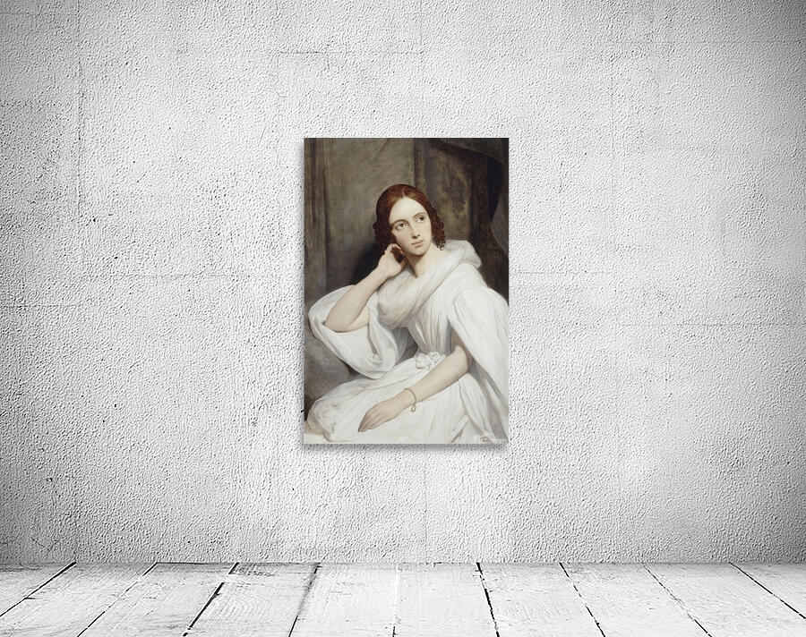 Portrait of Sophie Marin. Widow of Lieutenant General Baudrand by Ary Scheffer [1795–1858] Wall Preview