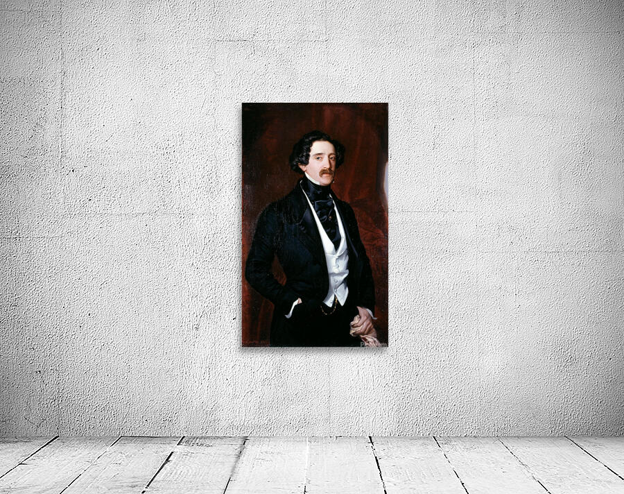Portrait d’Edouard Caillard [1847] by Victor–Louis Mottez [1809–1897] Wall Preview