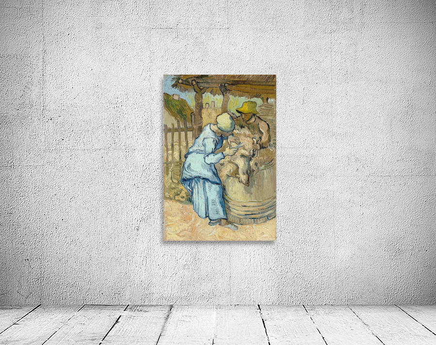 The Sheep–Shearer [After Millet] by Vincent van Gogh [1853–1890] Wall Preview