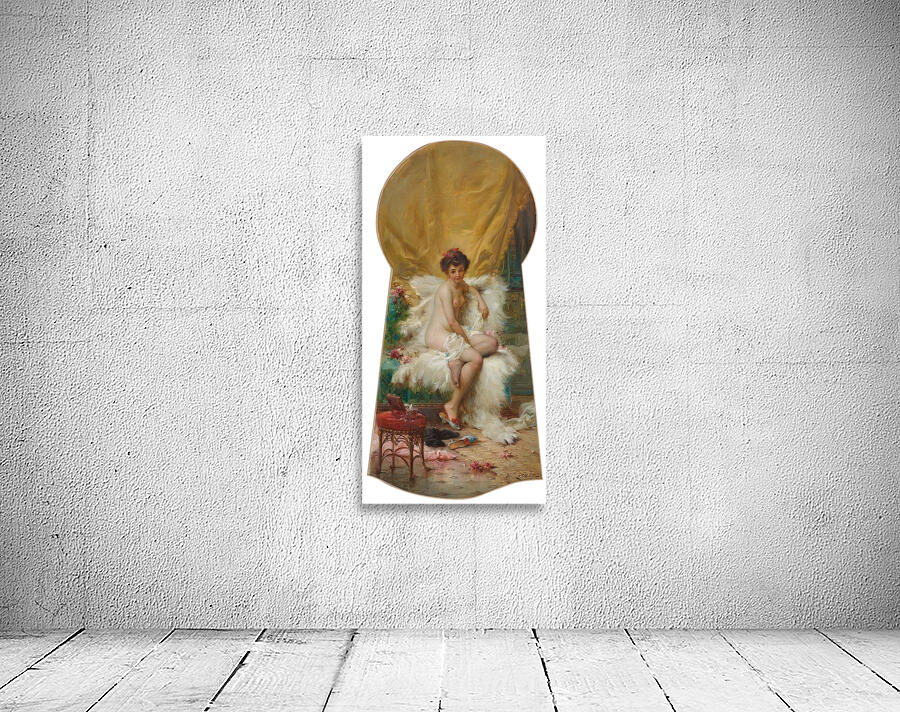 Durchs Schlüsselloch geschaut by Hans Zatzka [1859–1945] Wall Preview