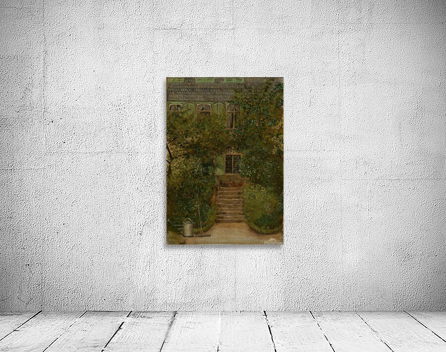 Garten eines Landhauses mit Giesskanne und Rechen [ca 1890] by Hans Thoma [1839–1924] Wall Preview