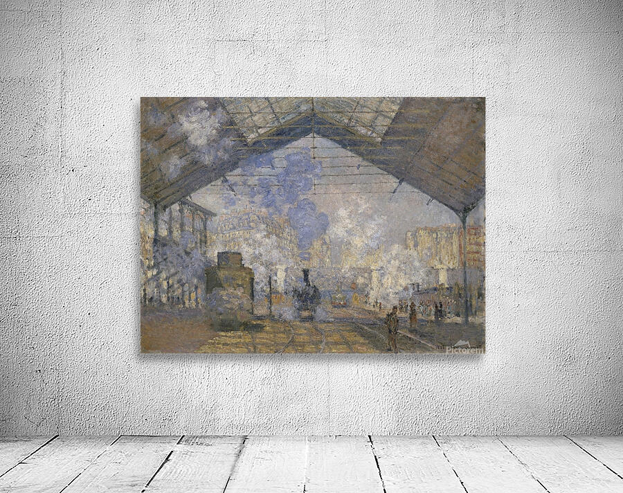 The Saint–Lazare Station [1877] by Claude Monet [1840–1926] Wall Preview