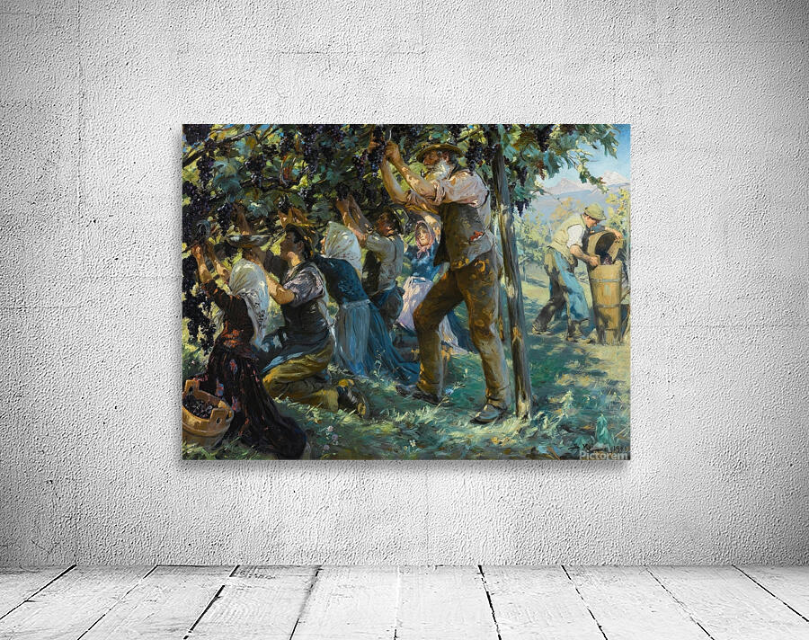 Wine Harvest In The Tyrol [1901] by Peder Severin Krøyer [1851–1909] Wall Preview