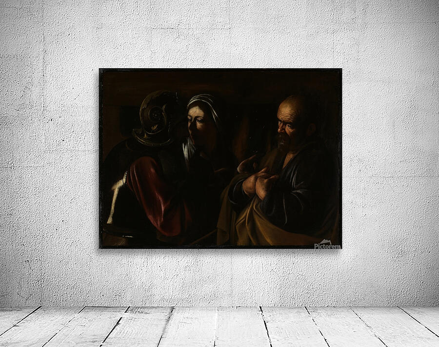 The Denial of Saint Peter [1610] by Caravaggio [1571–1610] Wall Preview