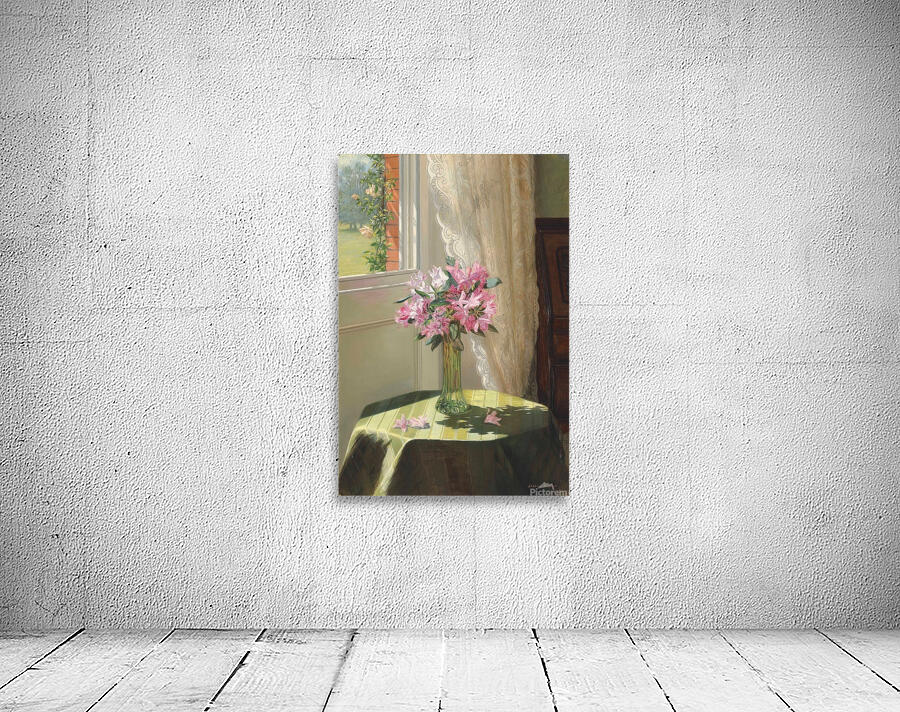 Rhododendrons by a window by Jessica Hayllar [1858–1940] Wall Preview
