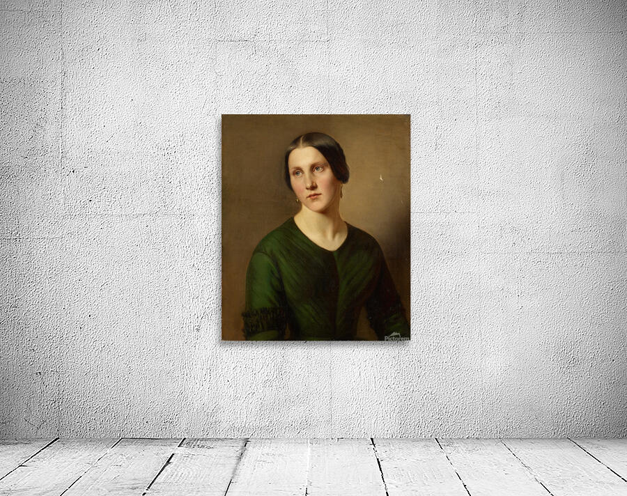 Portrait Of A Woman by Adolf Follenweider [1823–1895] Wall Preview