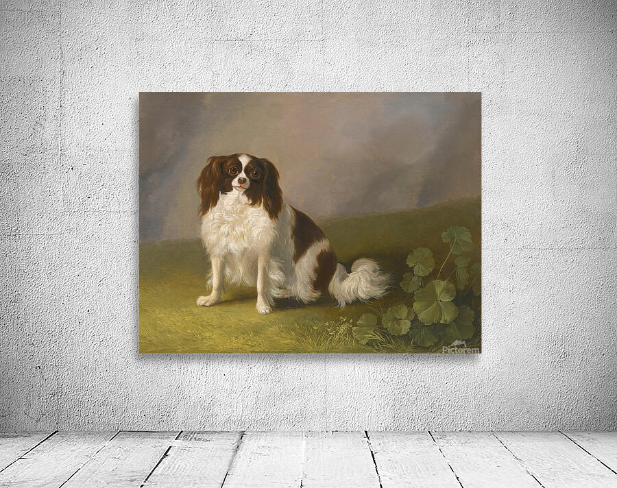 Portrait Of A King Charles Spaniel In A Landscape by Jakob Philipp Hackert [1737–1807] Wall Preview