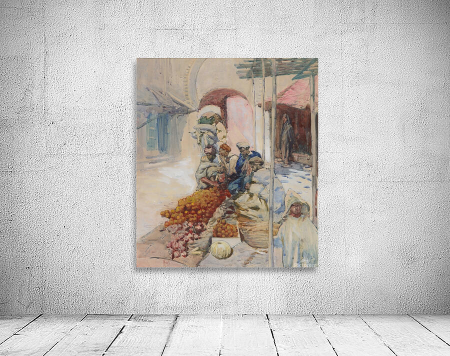 The orange sellers. Tangiers [1905] by Frances Hodgkins [New Zealander. 1869–1947] Wall Preview