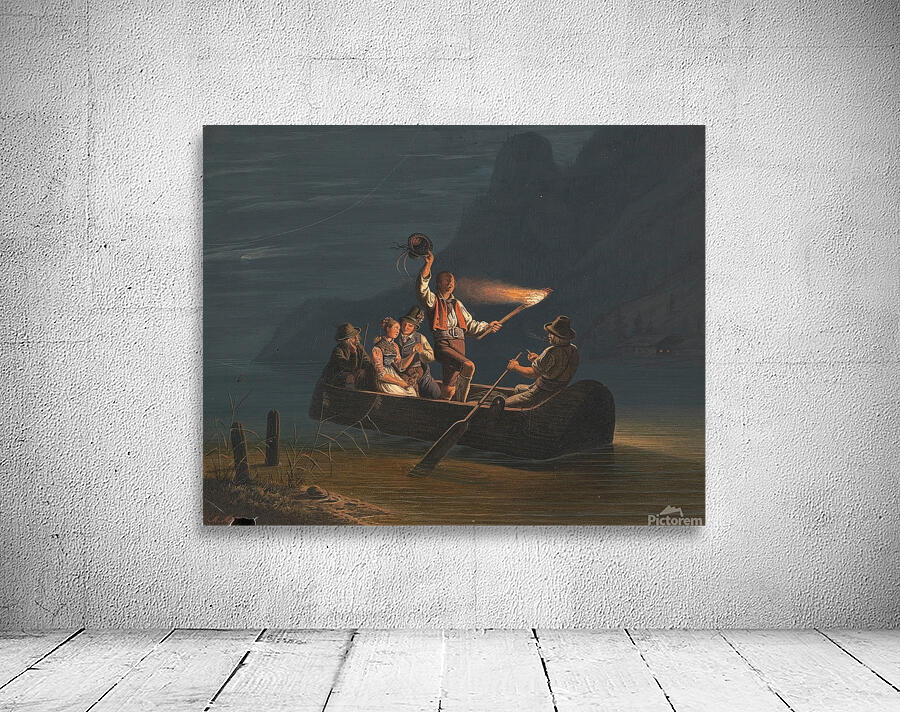 Nächtliche Überfahrt by Carl Friedrich Moritz Müller [1807–1865] Wall Preview