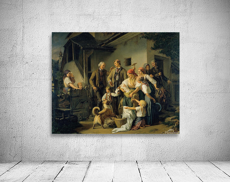 Der Findling [1851] by Ferdinand Mallitsch [1820–1900] Wall Preview