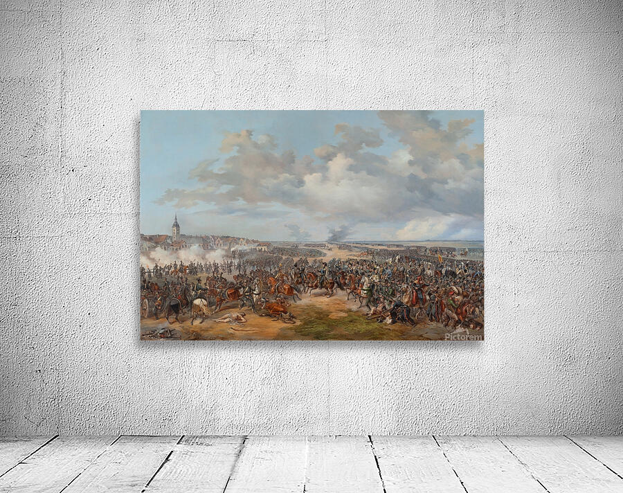 Swedish Troops Assaulting the Town Gate of Leipzig. October 19. 1813 [1853] by Alexander Wetterling [1796–1858] Wall Preview