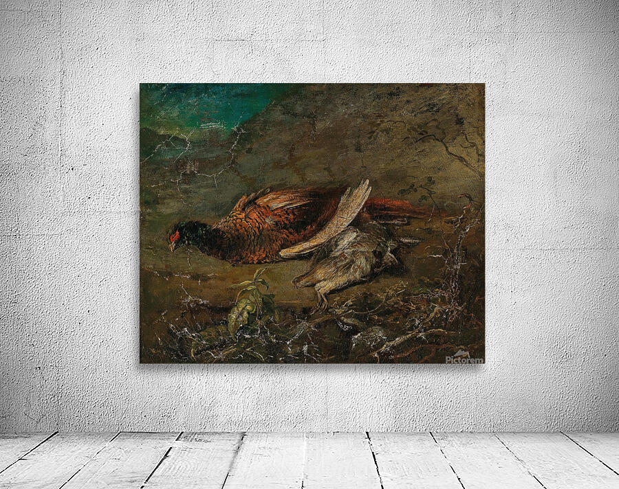 Stillleben mit Fasan und Schnepfe by Carl Spitzweg [1808–1880] Wall Preview