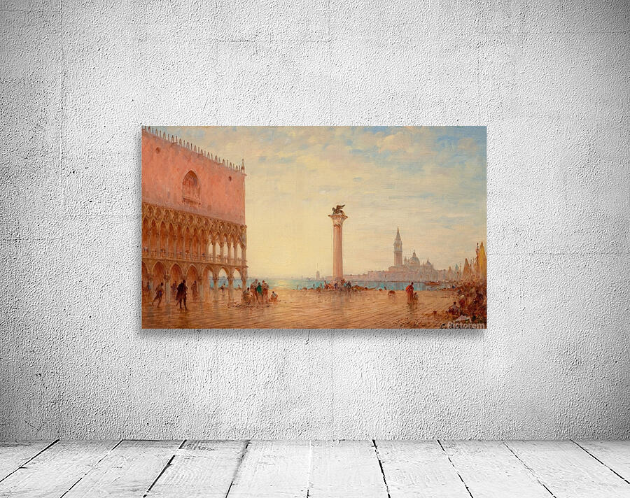 View Of The Piazza San Marco. Venice by Charles Clement Calderon [1870–1906] Wall Preview