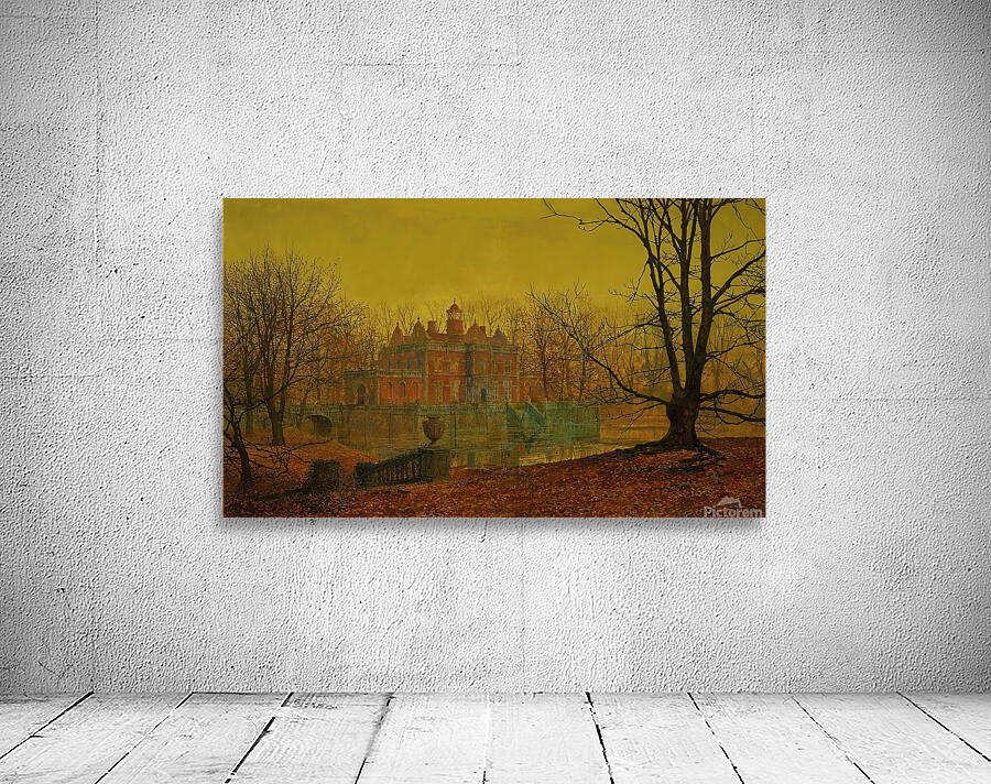 A Moated Yorkshire Home [1879] by John Atkinson Grimshaw [1836–1893] Wall Preview