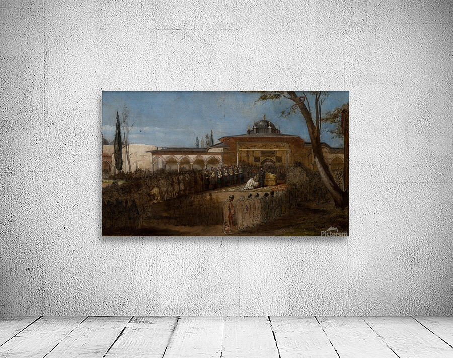 Scene with the Sultan [1865–1876] by Stanisław von Chlebowski [1835–1884] Wall Preview