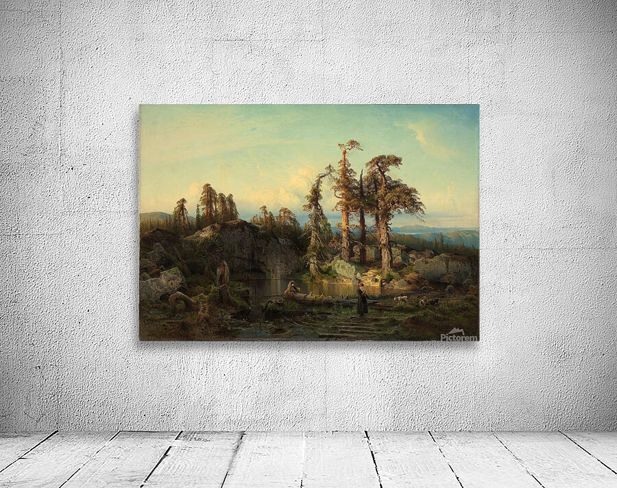 Tarn in Telemark [1852] by August Cappelen [1827–1852] Wall Preview