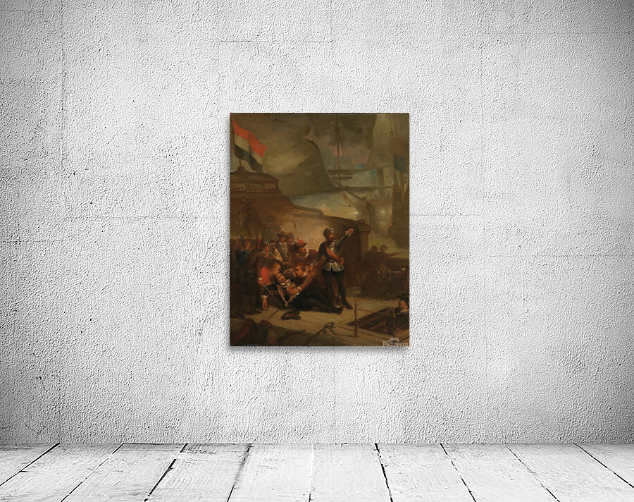 Maarten Harpertsz. Tromp sneuvelt. Anno 1653 [1860] by Paul Tetar van Elven [1832–1896] Wall Preview