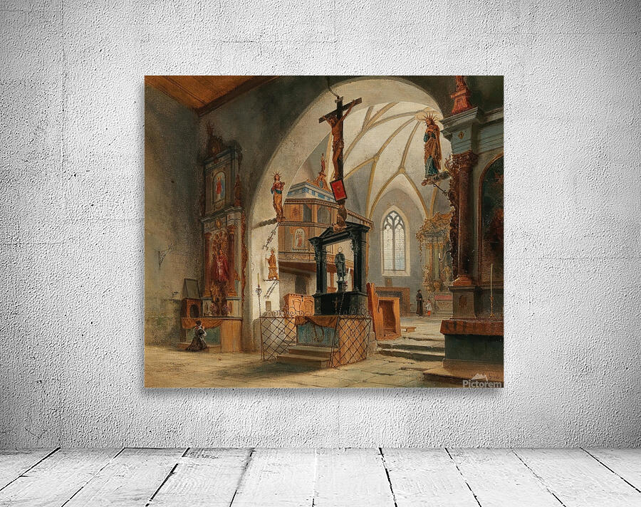 Justuskirche in Flums by Carl Georg Anton Graeb [1816–1884] Wall Preview