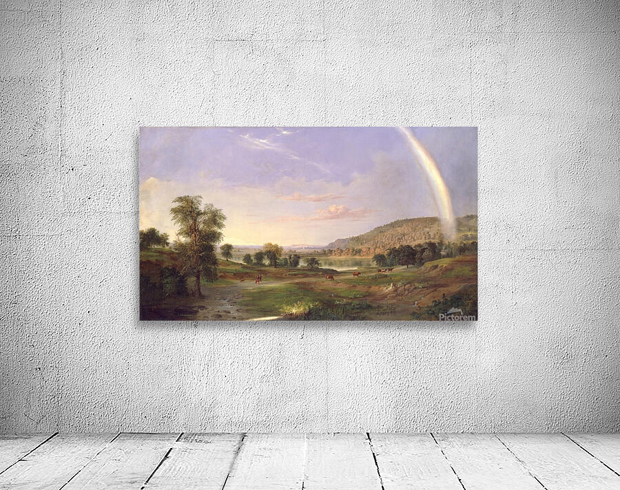Landscape with Rainbow [1859] by Robert S. Duncanson [1821–1872] Wall Preview