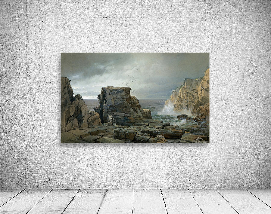 A Rocky Coast [1877] by William Trost Richards [1833–1905] Wall Preview